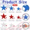90 Pcs 4th of July Foam Stickers Red White Blue Glitter Sticker